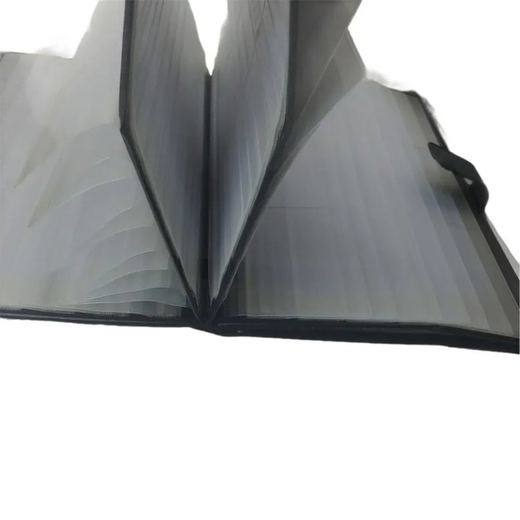 DAC Business Card Holder Organizer, 210 Plastic Card Slots, Faux Leather, Black - Picture 3 of 9